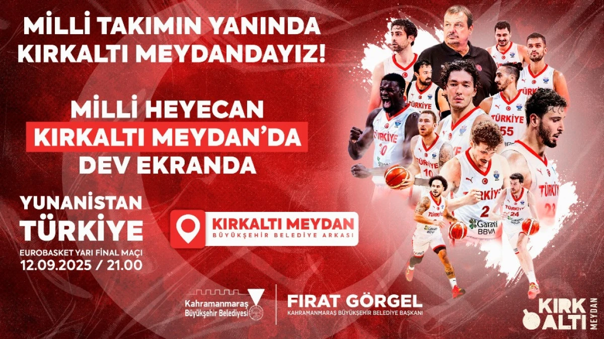 A Milli Basketbol Takımı’nın Final Yolu Heyecanı Dev Ekranda