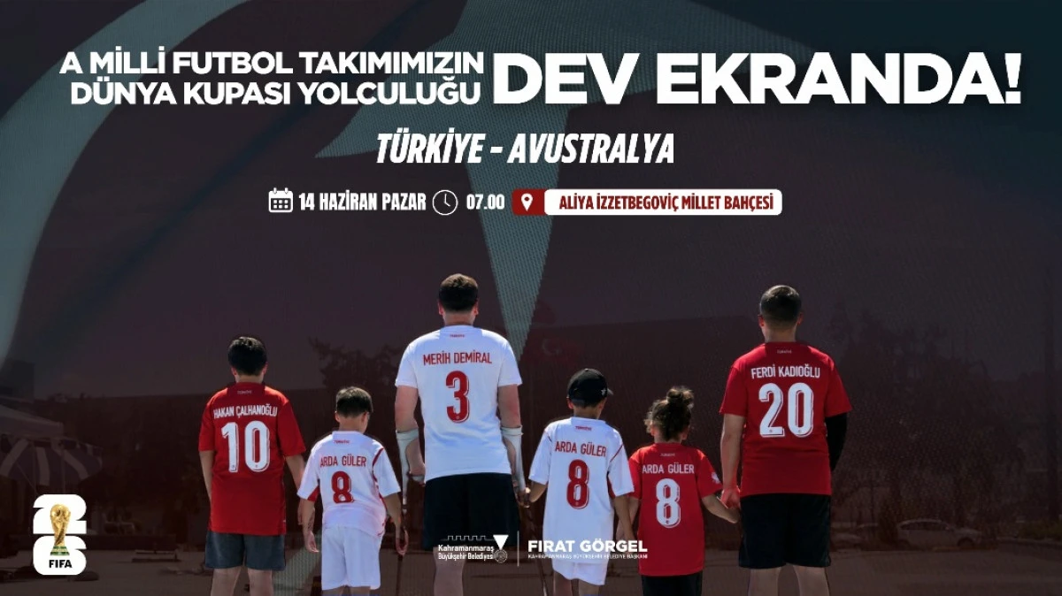 A Milli Futbol Takımı&rsquo;nın D&uuml;nya Kupası Yolculuğu Dev Ekranda