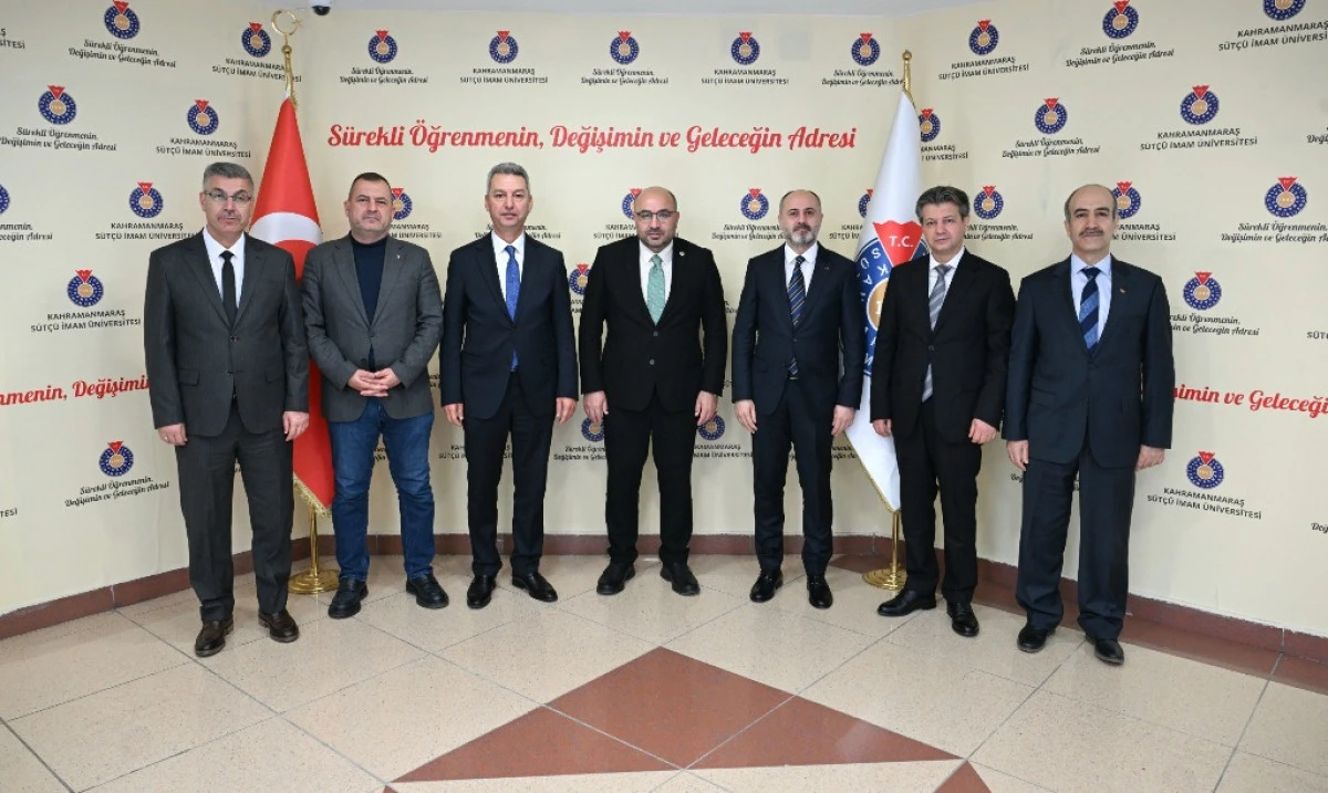 AK Parti Kahramanmaraş Milletvekili Prof. Dr. Mehmet Şahin, KS&Uuml; Rekt&ouml;r&uuml; Okumuş&rsquo;u Ziyaret Etti