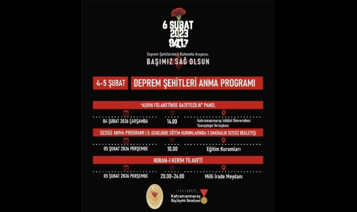 Asrın Felaketinin 3&rsquo;&uuml;nc&uuml; Yılında Deprem Şehitleri &Ccedil;eşitli Programlarla Yad Edilecek