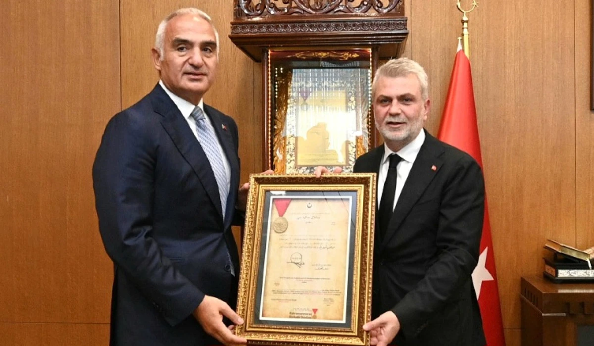 Başkan G&ouml;rgel, K&uuml;lt&uuml;r ve Turizm Bakanı Ersoy&rsquo;u Ağırladı