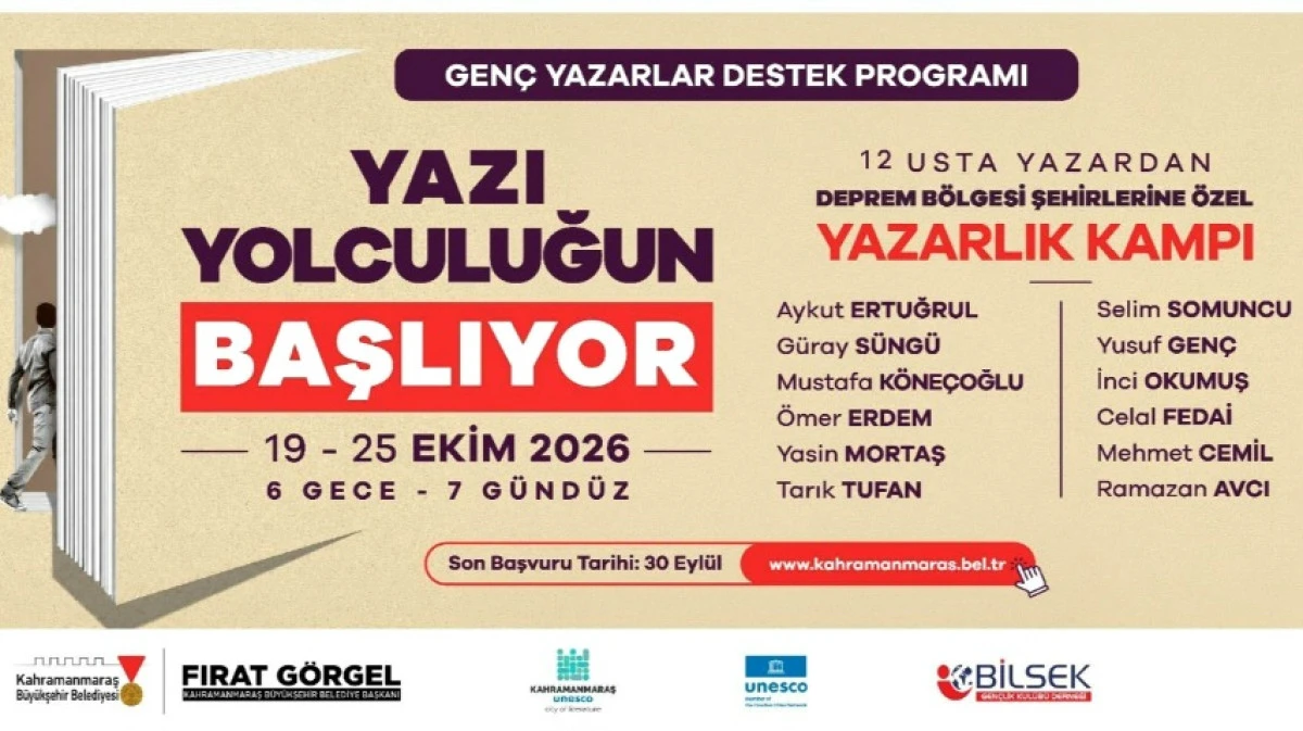 B&uuml;y&uuml;kşehir, Deprem B&ouml;lgesindeki Gen&ccedil; Yazarları &lsquo;Yazarlık Kampı&rsquo;nda Buluşturuyor