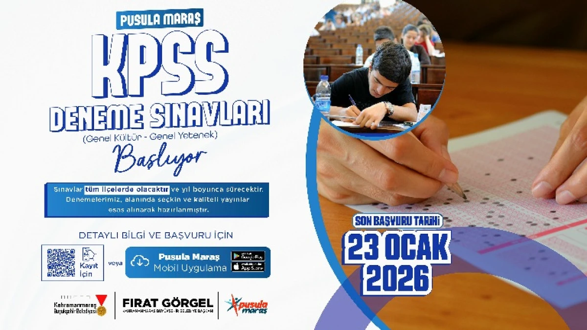 B&uuml;y&uuml;kşehir&rsquo;den Gen&ccedil;lere Bir Destek Daha; KPSS Deneme Sınavlarına Başvurular Başladı