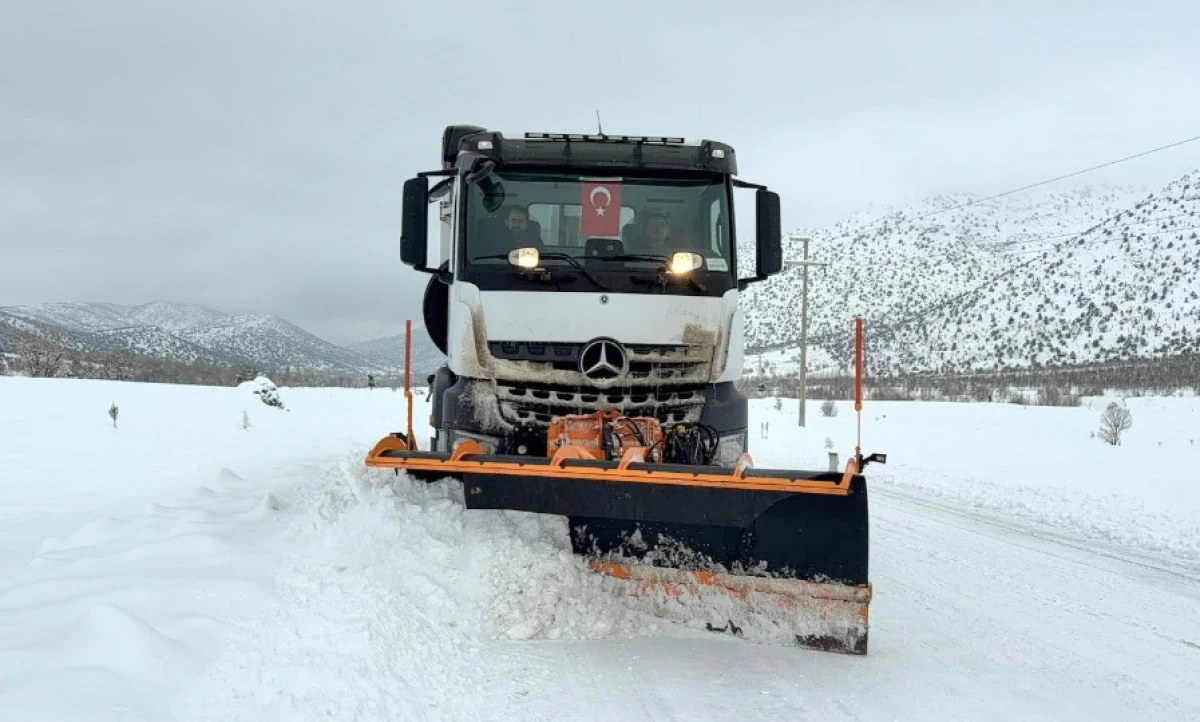 B&uuml;y&uuml;kşehir&rsquo;den Nurhak&rsquo;ta Kış Şartlarıyla Etkin M&uuml;cadele