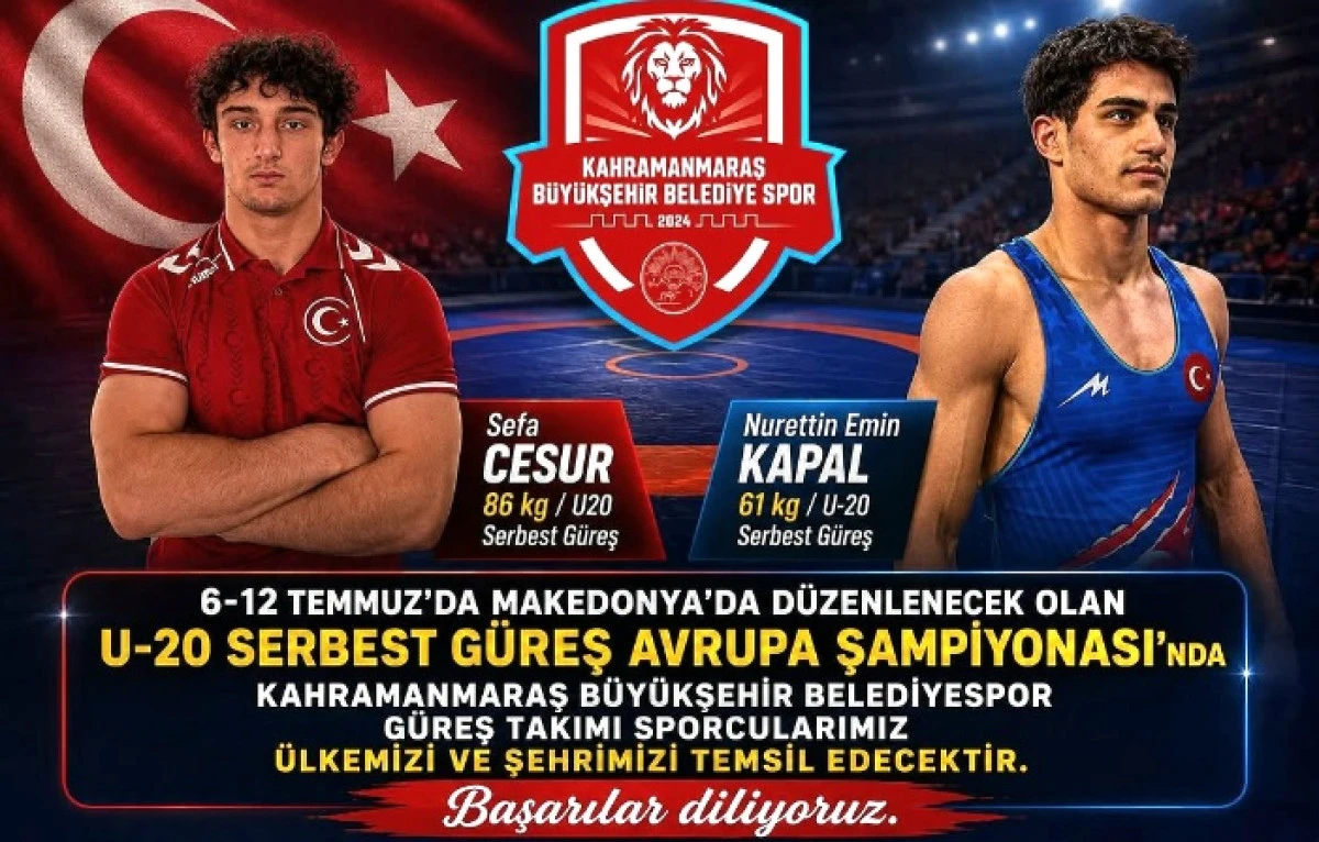 B&uuml;y&uuml;kşehir&rsquo;in Gen&ccedil; Pehlivanları Avrupa Şampiyonası&rsquo;nda