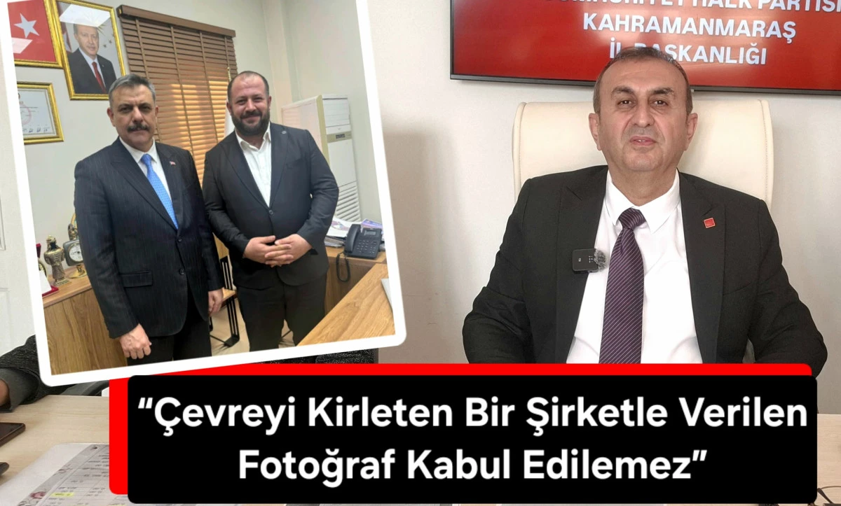 Cumhuriyet Halk Partisi Kahramanmaraş İl Başkanı &Uuml;nal Ateş&rsquo;ten Sert Tepki