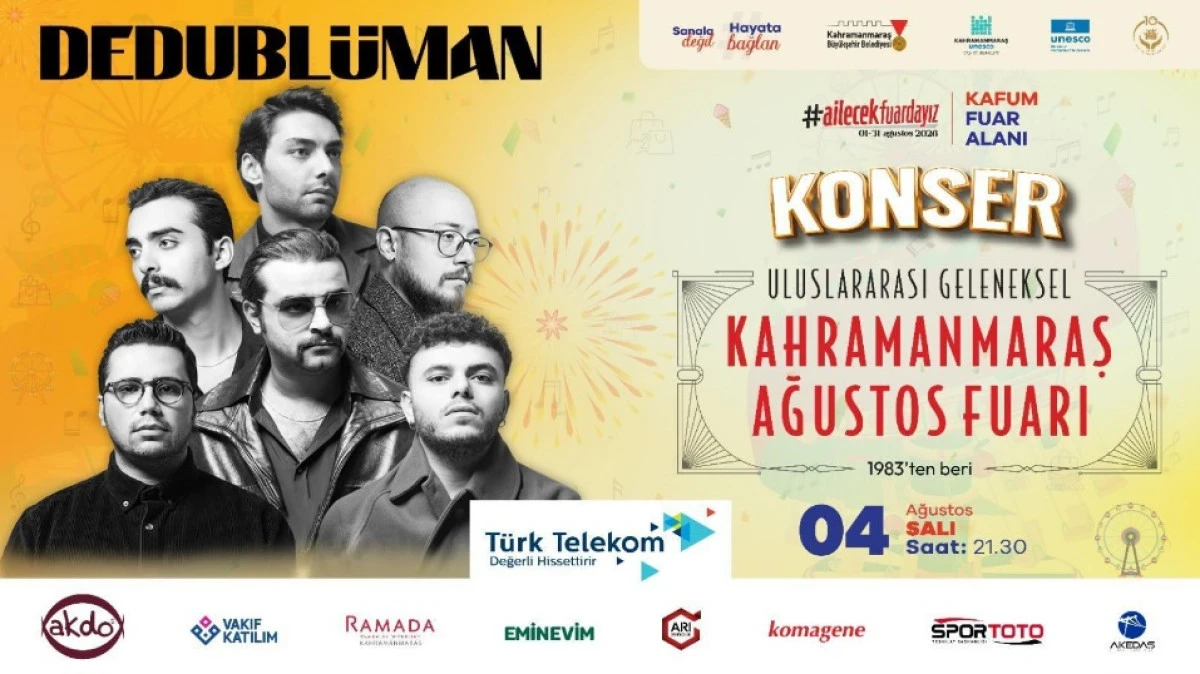 Dedubl&uuml;man KAFUM&rsquo;da M&uuml;zik Ziyafeti Yaşatacak