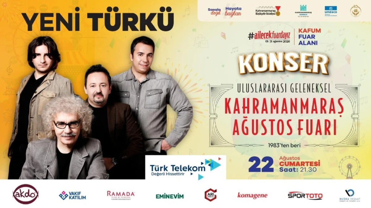 Geleneksel Ağustos Fuarı&rsquo;nda &ldquo;Yeni T&uuml;rk&uuml;&rdquo; Şarkıları Yankılanacak