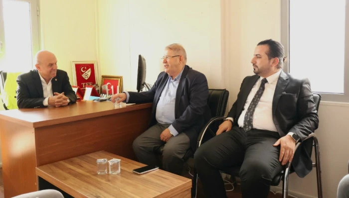 Hanefi Mah&ccedil;i&ccedil;ek'ten Ekrem Karaoğlan ve ASKF Y&ouml;netimine Ziyaret