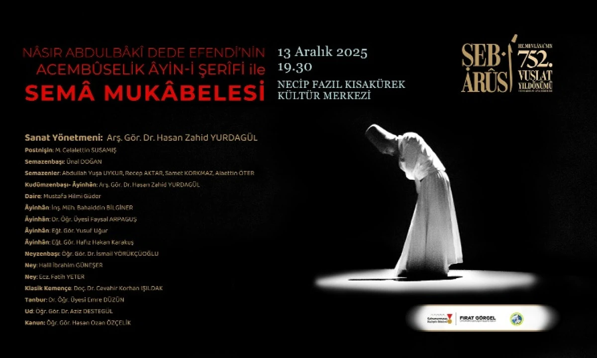 Hz. Mevlâna, Vuslatının 752. Yıl Dönümünde Anılacak