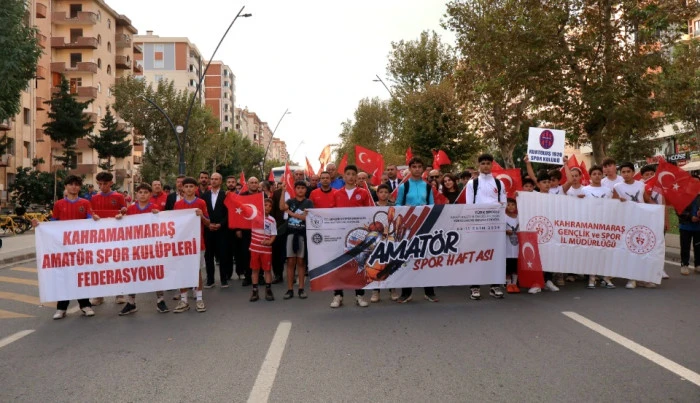 Kahramanmaraş&rsquo;ta Amat&ouml;r Spor Haftası Kortej Y&uuml;r&uuml;y&uuml;ş&uuml; D&uuml;zenlendi