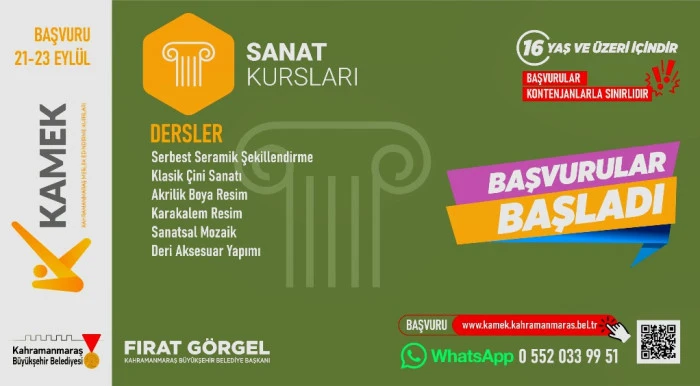 KAMEK&rsquo;te G&uuml;z D&ouml;nemi Kurslarına Başvurular Başladı