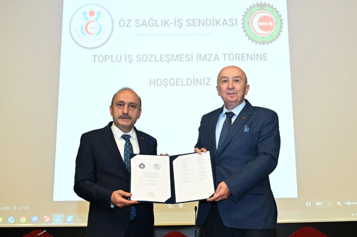 KSÜ ve Öz Sağlık-İş Sendikası Arasında Toplu İş Sözleşmesi İmzalandı