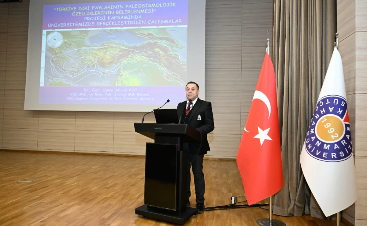 KS&Uuml;&rsquo;de T&uuml;rkiye Diri Faylarının Paleosismolojik &Ouml;zellikleri Anlatıldı