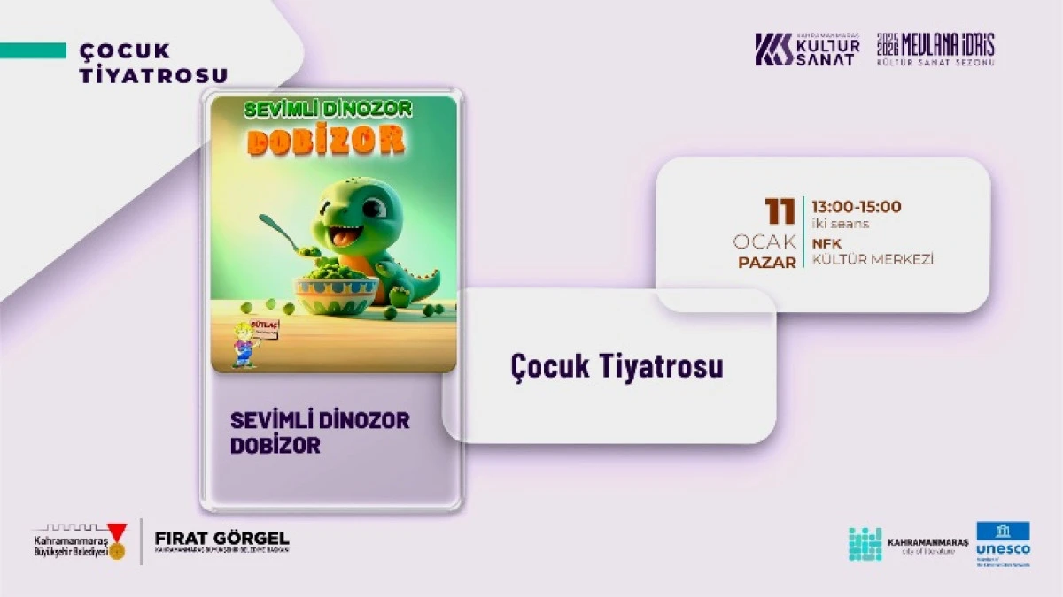 &ldquo;Sevimli Dinozor Dobizor&rdquo; Minikleri Eğlendirmeye Geliyor