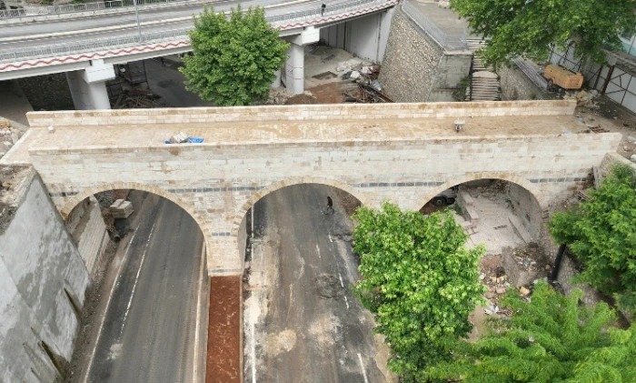 Tarihi Kanlıdere K&ouml;pr&uuml;s&uuml;&rsquo;n&uuml;n Restorasyonu Tamamlanıyor