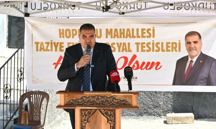 T&uuml;rkoğlu'nda Hopurlu Mahallesi Taziye Evi ve Sosyal Tesisi Hizmete A&ccedil;ıldı