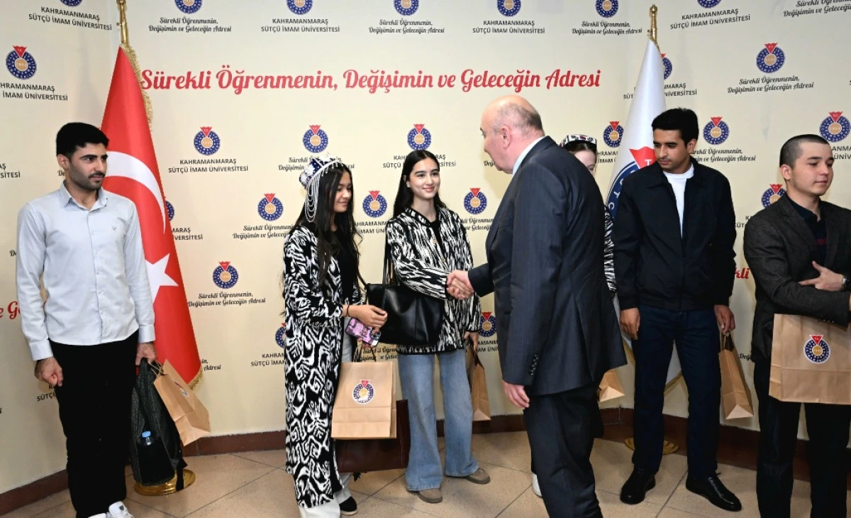 Uluslararası Öğrencilerden KSÜ Rektörü Prof. Dr. Alptekin Yasım’a Ziyaret