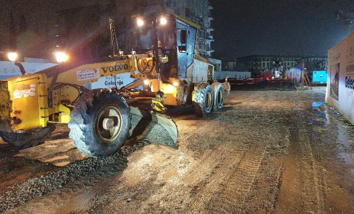 Yağış Sonrası Bozulan Yollara B&uuml;y&uuml;kşehir&rsquo;den Hızlı M&uuml;dahale